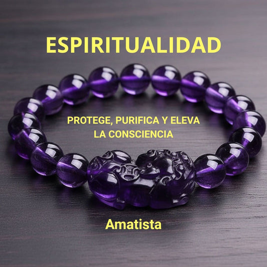 Pulsera De Amatista Para Aliviar la Ansiedad
