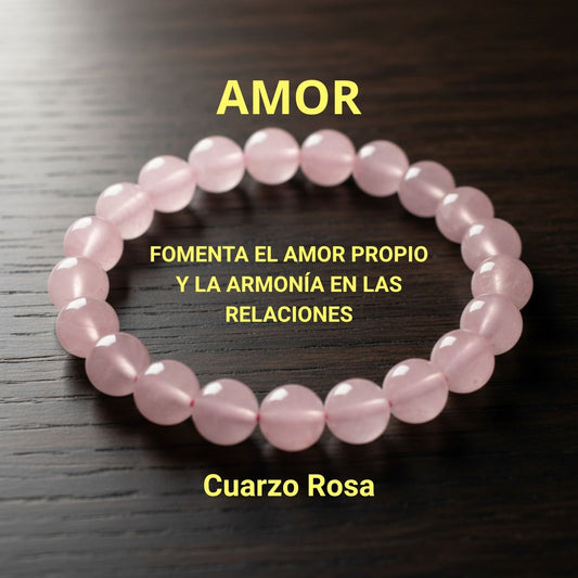 Pulsera de Cuarzo Rosa – Amor y Armonía