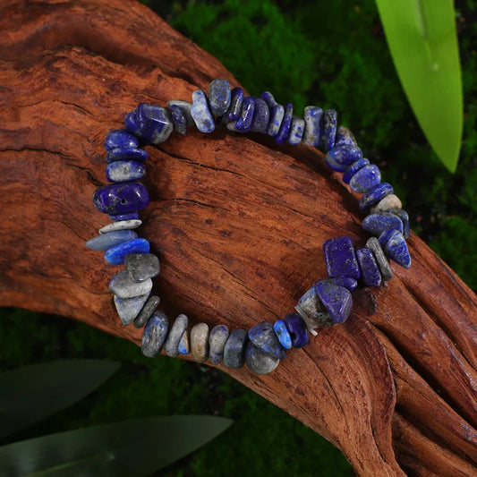 Pulsera Chip de Lapislázuli - Éxito y Prosperidad